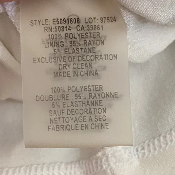 Elie Tahari white royal blue lace crochet floral sleeveless casual maxi dress - Picture 9 of 9